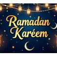 thumbnail image 5 of LUUFILx Ramadan Kareem Banner Lantern Lights Decorative Festival Backdrop Party Supplies Event Celebration Graphic Islamic Decor Background, 5 of 9