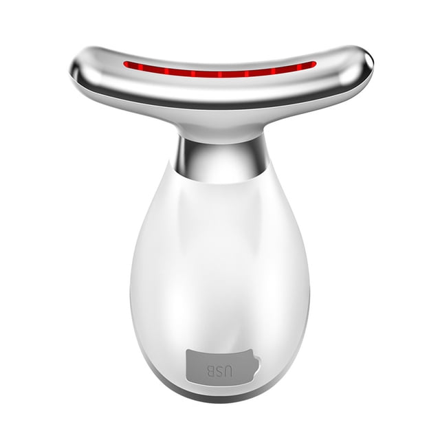 Masajeador de cuello y cara, dispositivo de masaje facial con modos de color de triple acción térmica para rejuvenecimiento de la piel, herramienta para esculpir el rostro