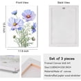 thumbnail image 6 of Flower Canvas Wall Art-Colorful Floral Picture for Bedroom- Watercolor Blue Yellow Pink Wildflower Canvas Décor, Nature Scenery with Butterfly Print Room Décor，12"x16", 6 of 6