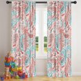 thumbnail image 5 of Blackout Kids Curtains,Pink Paisley and Floral Pattern Childrens Insulated Curtains Set Of 2,Bedroom Essentials,Toddler Room Decor 42x84in(106x213cm), 5 of 5