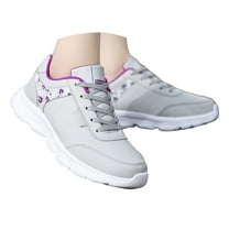Mostsola Tennis Shoes Womens Lace up Leather Fashion Sneakers Comfort Non-Slip Athletic Shoes