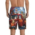 thumbnail image 4 of Lsque Halloween Pets Pumpkins Mens Sleep Pajama Shorts,Short Pajama Pants, Cotton Ultra-Soft Knit-Medium, 4 of 9
