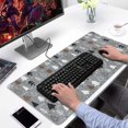 thumbnail image 2 of Long Mouse Pads for Desk,Gray Christmas Tree Pattern Desk Mats on Top Of Desks, Desk Mouse Pad Extra Large with 3mm Non-Slip Base and Stitched Edge for Gaming,Office,Work,Home 31.5x15.7in, 2 of 5