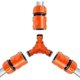 thumbnail image 2 of 20 Pack 3 Way Hose Quick Connectors Y-spring Irrigation Y-spring Orange Abs, 2 of 5
