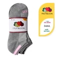thumbnail image 1 of Tin Corto Fruit Of The Loom para Mujer, Jaspe Sin Felpa Unitalla Paquete con 7 Pares, 1 of 4