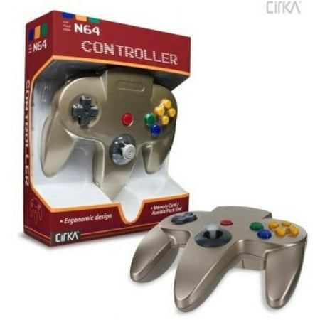 UPC: 0813048014447 | CirKa N64 Controller: Gold for Nintendo 64
