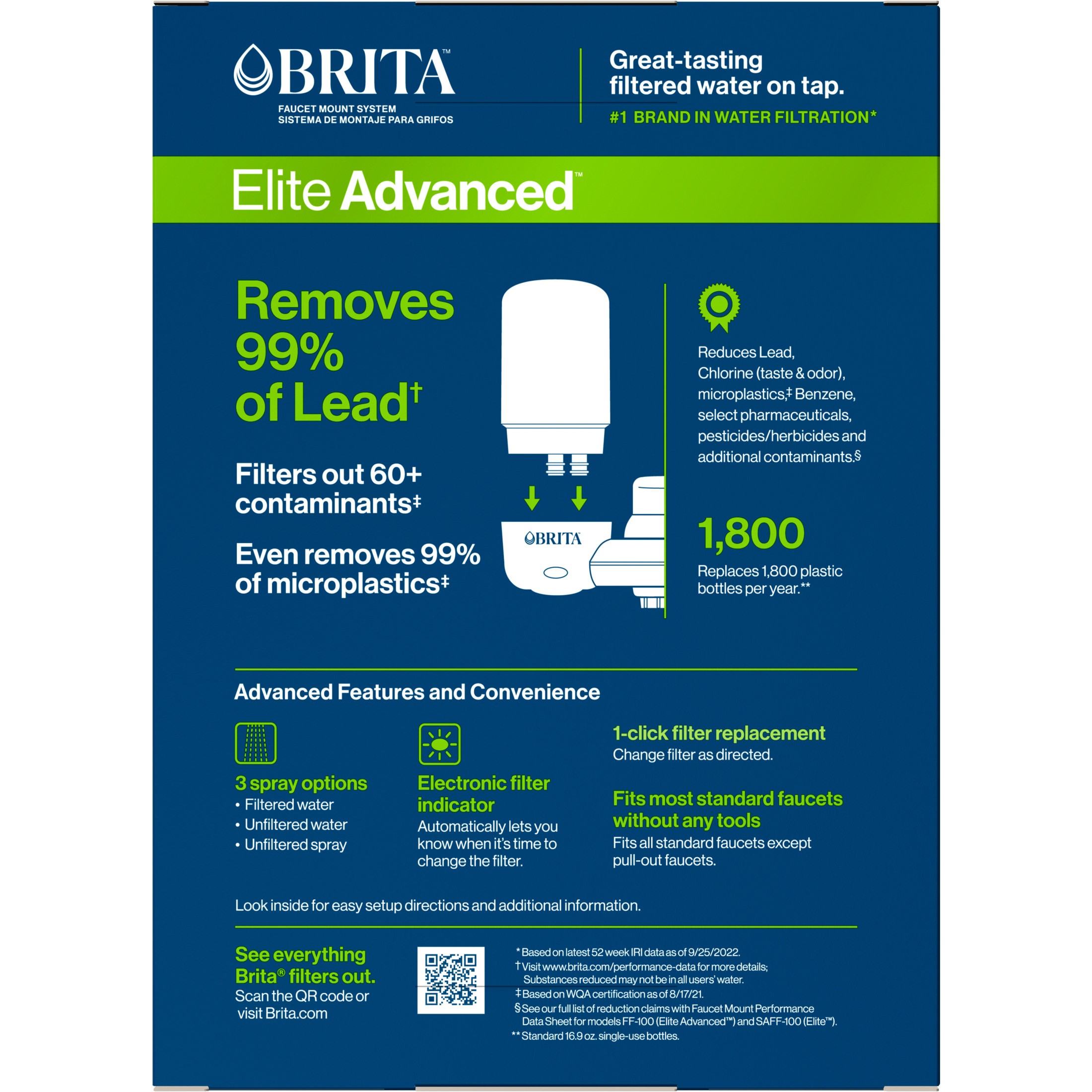 Brita Elite Advanced White Faucet Water Filter System photo 3