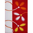 thumbnail image 1 of Ladole Rugs Turkish Floral Pattern Soft Stylish Machine Made Kids Area Rug Carpet in Red and Cream, 7x10 (6'5" x 9'5", 200cm x 290cm), 1 of 6