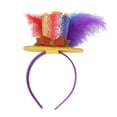 thumbnail image 1 of Sombrero con purpurina, diadema, aro para el pelo, Adorable diadema para fiesta, accesorios para el cabello para Club, carnaval, juego de rol, Púrpura, 1 of 7