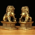 thumbnail image 5 of Chinoiserie Lion Figurines for Home Decor and Feng Shui, 5 of 7