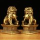 thumbnail image 2 of 2 piezas de escultura de león de resina, miniadorno de león para oficina y hogar., 2 of 6