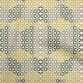thumbnail image 1 of oneOone Cotton Jersey Yellow Fabric Geometrical Craft Projects Decor Fabric Printed By The Yard 58 Inch Wide, 1 of 4