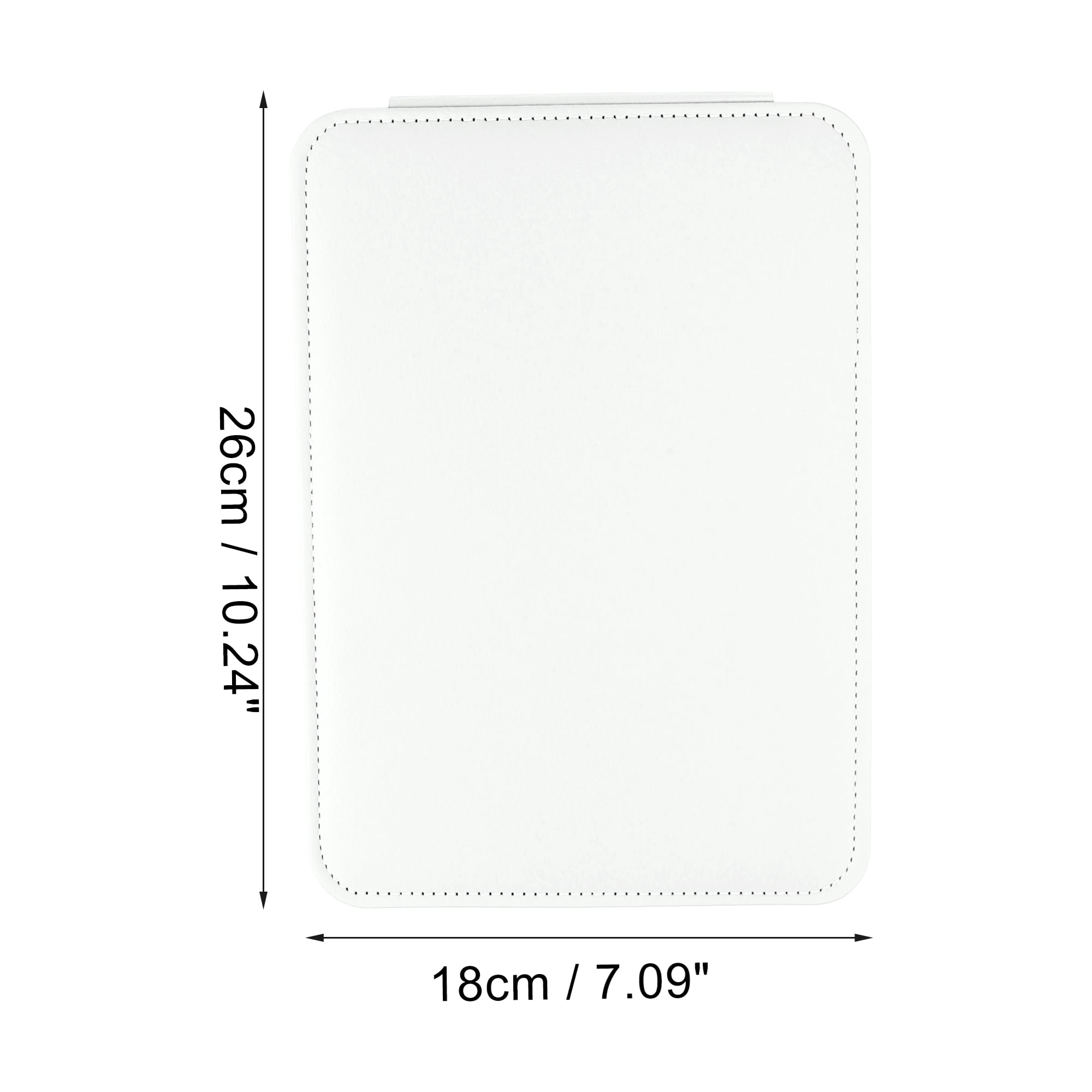 Unique Bargains 1pc Foldable Makeup Mirror for Travel and Vacation White Extra Large