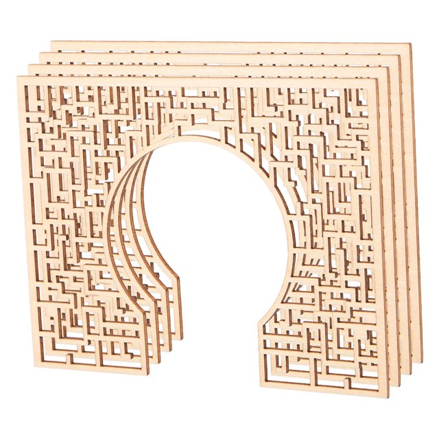 FOMIYES 4 Pcs Modèle d'Écran en Bois pour Décoration de Table de Sable Facile à Utiliser avec Apparence Naturelle