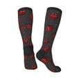 thumbnail image 4 of Balery Red Ladybugs Printed Novelty Socks Men's Women's Crew Socks Sports Socks Knee High Socks Cotton Socks Quirky and Cool Socks, 4 of 9