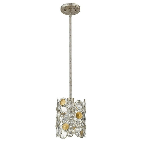 Trend Lighting TP20003ASL Vitozzi 1-Light Antique Silver Leaf Pendant