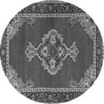 thumbnail image 1 of Ahgly Company Indoor Round Persian Gray Traditional Area Rugs, 4' Round, 1 of 1