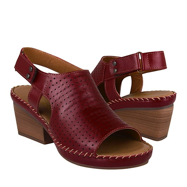 SANDALIAS DAMA LOBO SOLO 2316 PIEL ROJO Lobo Solo 2316