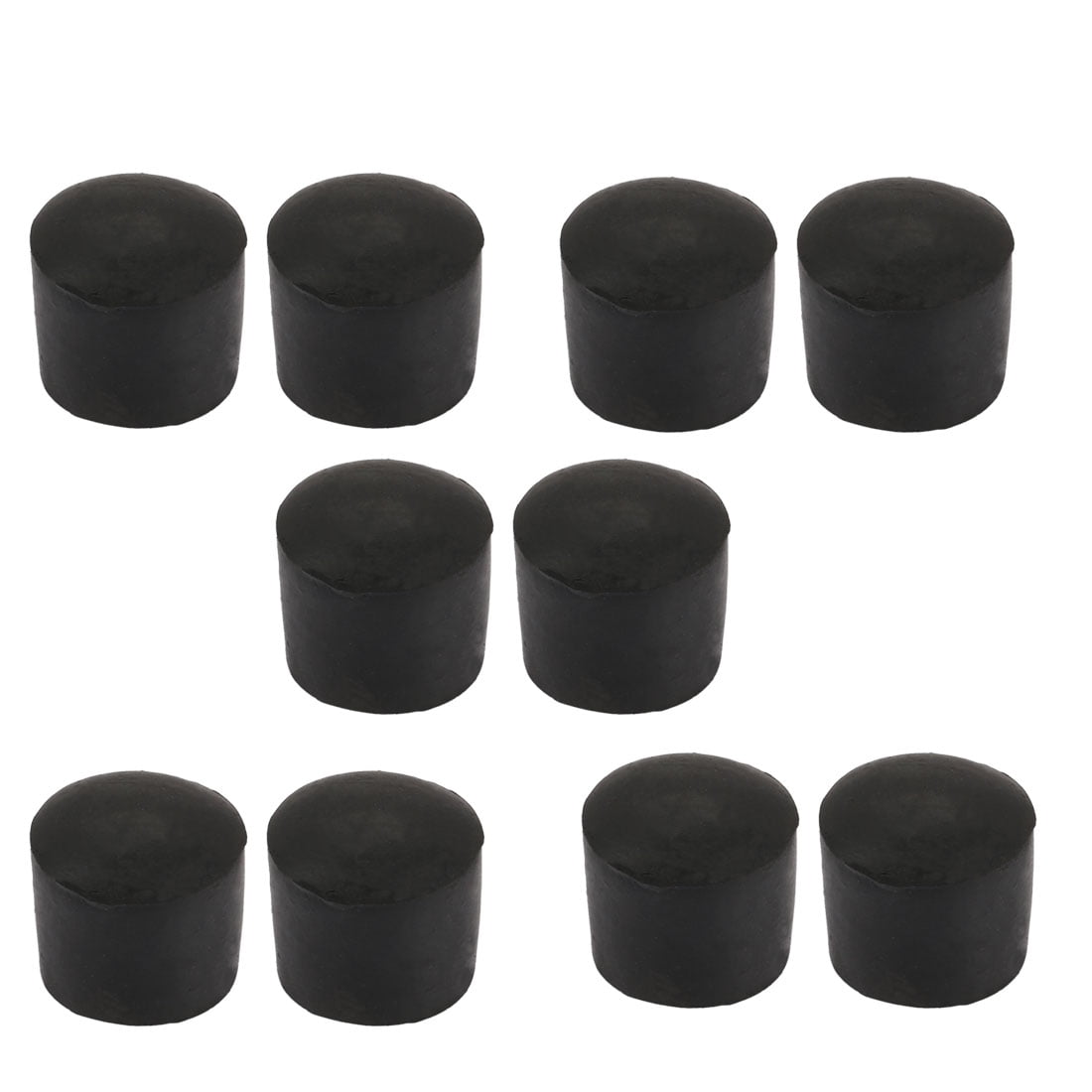 10Pcs Furniture Table Chair Round Rubber Leg Tip Cap 25mm Inner