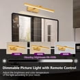 thumbnail image 3 of GCGAFUL Battery Operated LED Vanity Light, 5000mAh Rechargeable Wireless Wall Sconce with Remote, Dimmable, 3 Color Temperatures, Timing Function, 3 of 9