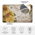 thumbnail image 4 of Sunflowers Doormat Outdoor Entrance 16"x24", Vintage Yellow Floral Farm Butterfly Absorb Moisture Dirt Door Mats, Non-Slip Rubber Backing Floor Mats Indoor, Low-Profile Front Door Rugs, 4 of 9