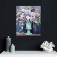 thumbnail image 5 of JEUXUS - Canvas Prints Wall Art Blue Peacock Elegant Flower Painting Giclee Print on Canvas Stretched and Framed Vintage Home Office Living Room Bedroom Decor Artwork, 5 of 5