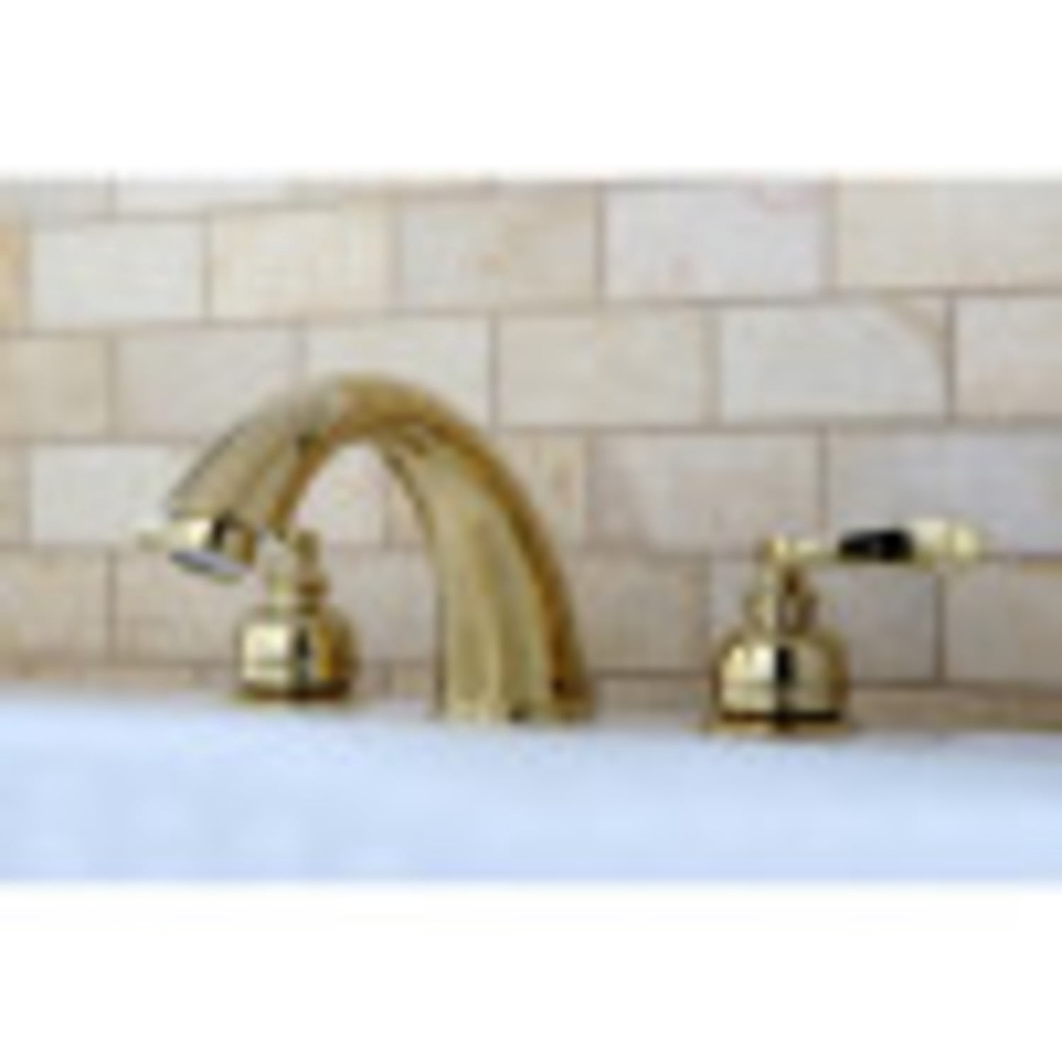 Kingston Brass KB8362NFL NuWave French Two-Handle Roman Tub Faucet, Polished Brass
