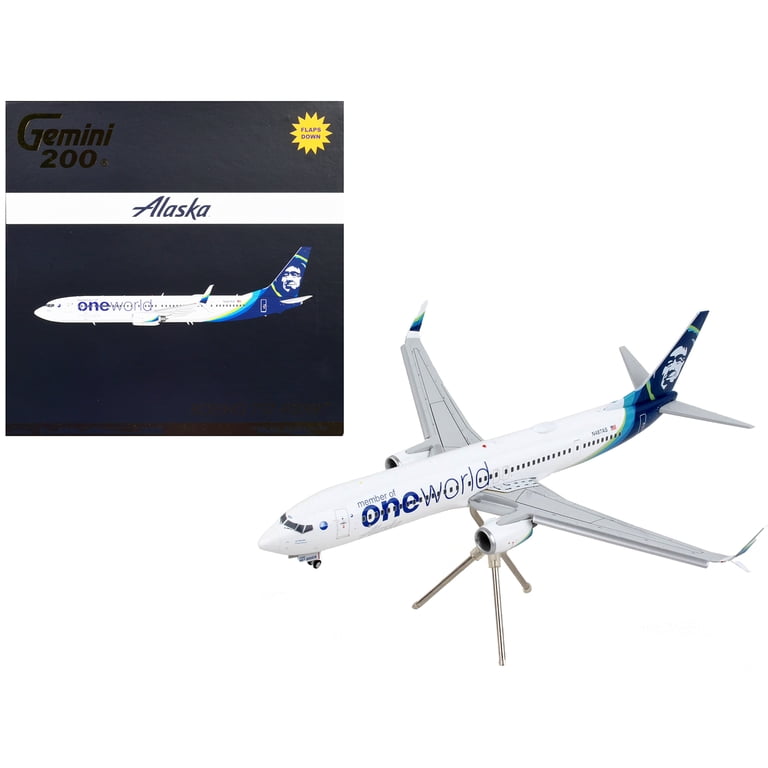 Gemini Jets Diecast Model Plane, Alaska Airlines Boeing 737-900ER