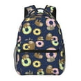thumbnail image 1 of Fotbe Sloth with Donuts Mochila Casual con Estampado para Escuela, Viajes y Actividades al Aire Libre - Duradera, Ligera y Cómoda, 1 of 5