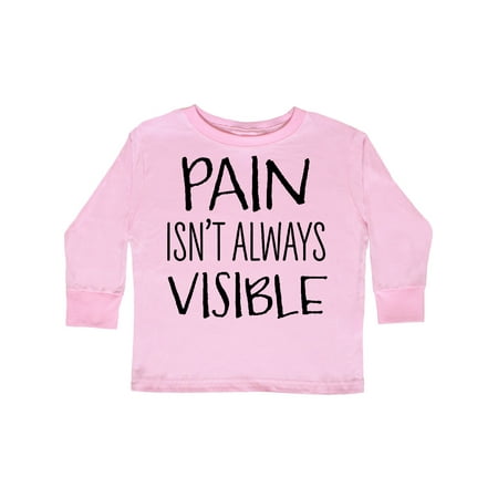 

Inktastic Pain Isn t Always Visible Chronic Pain Awareness Gift Toddler Boy or Toddler Girl Long Sleeve T-Shirt