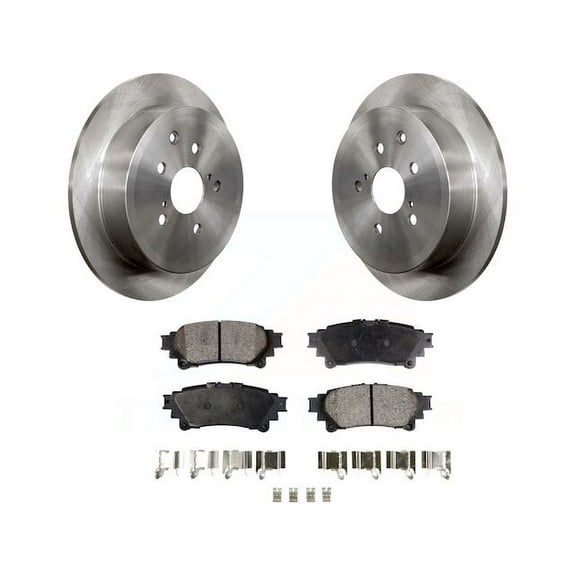 Rear Brake Pad and Rotor Kit - Compatible with 2011 - 2020 Toyota Sienna 2012 2013 2014 2015 2016 2017 2018 2019