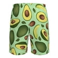 thumbnail image 6 of Kll Avocado With Seeds Men'S Casual Summer Beach Shorts Hawaiian Shorts With Pockets-Medium, 6 of 9