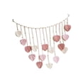 thumbnail image 3 of Tapiz de macramé,Tapiz de macramé para colgar en la pared,bohemio,hecho a mano,Decoración de pared bohemia tejida con flecos colgantes para apartamento,Inicio Sala de estar Decoraciones Rosa, 3 of 8