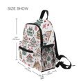 thumbnail image 3 of FORMRS School Backpack with Front Zippered Pocket 12" Student Travel Daypack, Beige Nordic Christmas House, 3 of 6