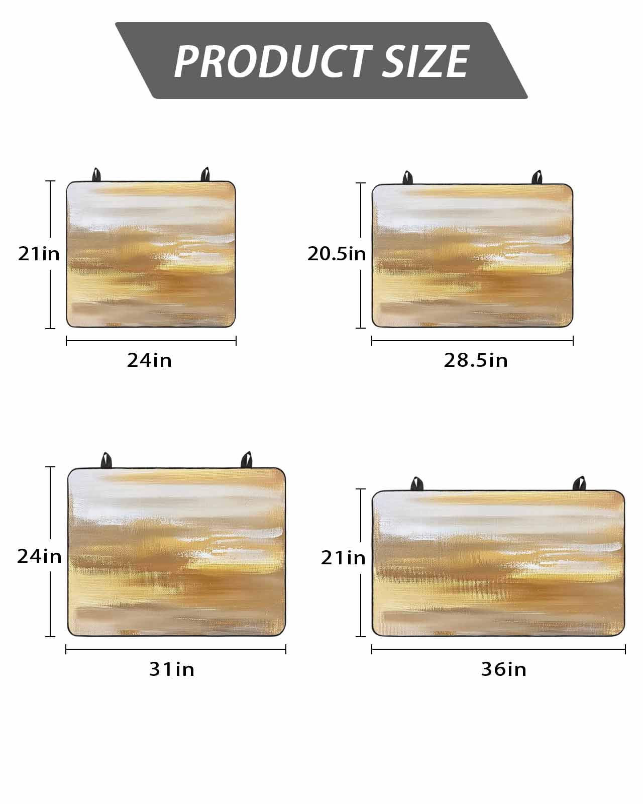 Stove Top Covers for Electric Stove, Yellow Beige Glass Stovetop Cover Protector, Modern Oil Painting Abstract Art Induction Cooktop Protector Oven Mat for Kitchen Countertop 24"x21"