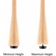 thumbnail image 2 of Patas niveladoras ajustables para muebles, puntas para patas de mesa regulables, protectores deslizantes, 18 mm x M6 x 20 mm, 2 of 5