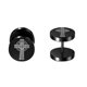 thumbnail image 1 of Pendientes de Botón Redondos Negros Góticos con Barra Piercing Yuyangstore Estilo C, 1 of 8