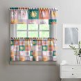 thumbnail image 2 of Farmhouse Boho Curtains 24 Inch - 3 Panel Vintage Wildflower Set with Rustic Floral Print, Country Kitchen Window Drapes, 2 of 6