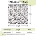 thumbnail image 2 of White Cow Black Dot Pattern Square Fitted Tablecloth with Elastic Edge,Square Table Cover,Washable Elastic Table Cover for Home Kitchen Party Decor 34"x34", 2 of 6