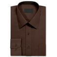thumbnail image 2 of Men's Long Sleeve Regular Fit Button up Pocket Solid Standard Cuff Dress Shirt, 2 of 2