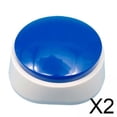 thumbnail image 1 of 2xBotón De Sonido Grabable 30 S Botones De Grabación Y Reproducción Para Perros Para Oficina Azul, 1 of 8