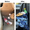 thumbnail image 6 of Yuyamidu Sea Turtle Car Trash Bags for Back Seat Rear Seat Hibiscus Car Rubbish Holder Accessories for Car SUV Van Heart Auto Garbage Bag Hanging Car Waste Bag, Blue, 6 of 7