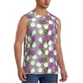 thumbnail image 2 of Balery Rose Flowers Men's Sleeveless Muscle Shirts Workout Tank Top, Moisture Wicking, Odor Protection-Medium, 2 of 8