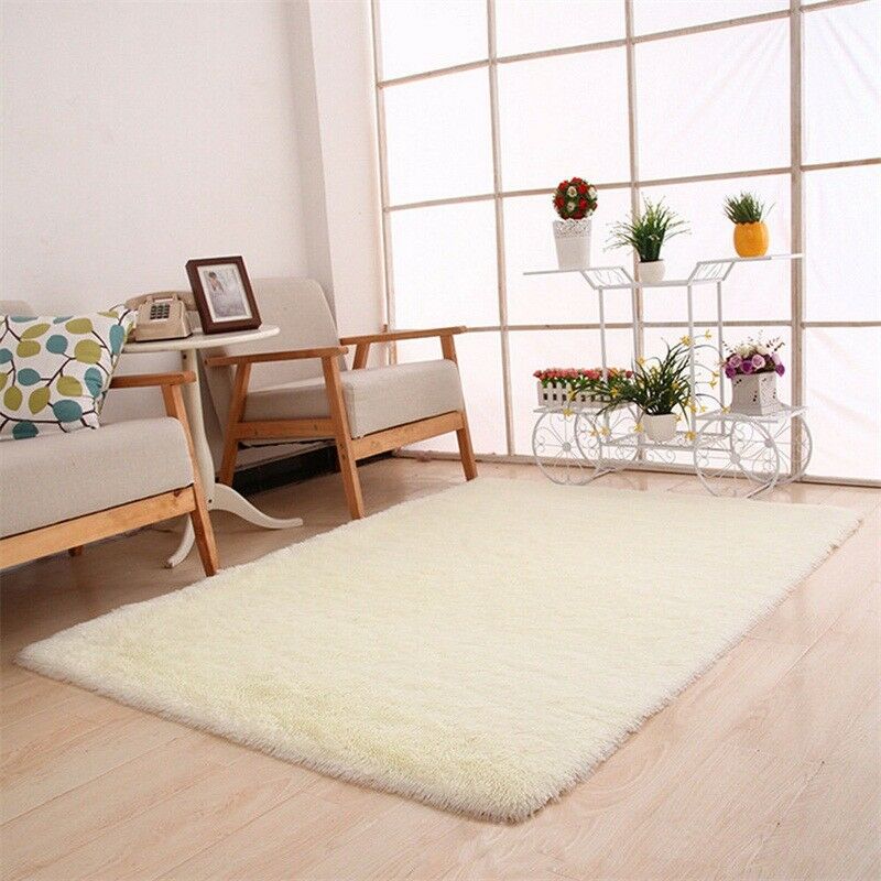 63x91''Big Size Home Decor Rectangular Polyester Fluffy Rugs Yoga Mat Nonslip Carpet For