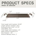 thumbnail image 3 of Made In Cookware - Carbon Steel Half Grill Griddle System - Half Grill Griddle with Stand, Lid, and Grill Press - Professional Cookware - Crafted in Sweden - Induction Compatible, 3 of 8
