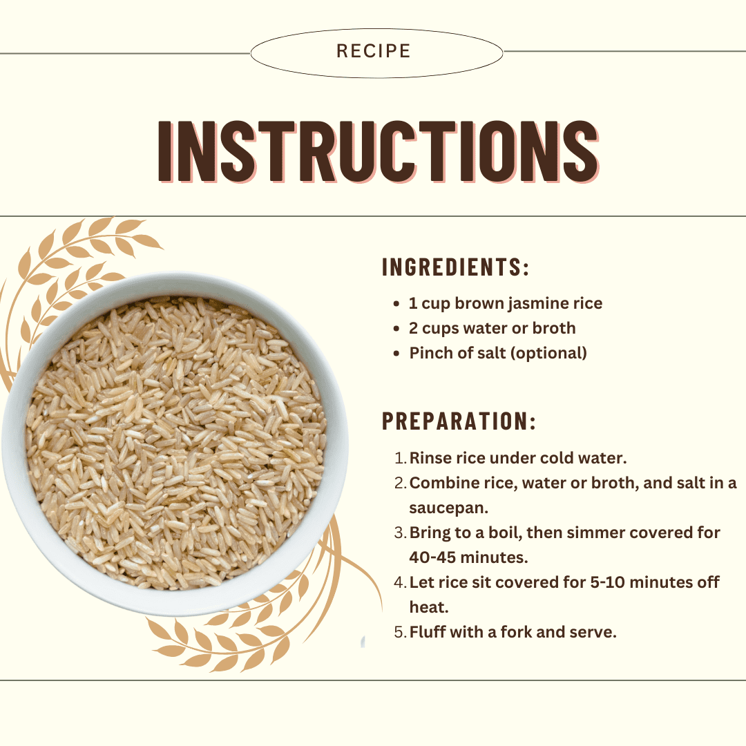 Rice, Jasmine Brown  25LB BAG, USDA Certified Organic & GMO Free, Sustainable Farming Practices-Mountain High Organics