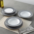 thumbnail image 6 of Noritake Infinity Graphite 12-Piece Dinnerware Set, Service for 4, 6 of 7