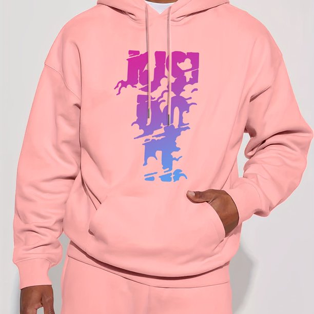 Sudadera con capucha con estampado de eslogan, sudaderas con capucha geniales para hombres, sudadera con capucha de diseño gráfico informal para hombres con bolsillo de canguro para el otoño de invier