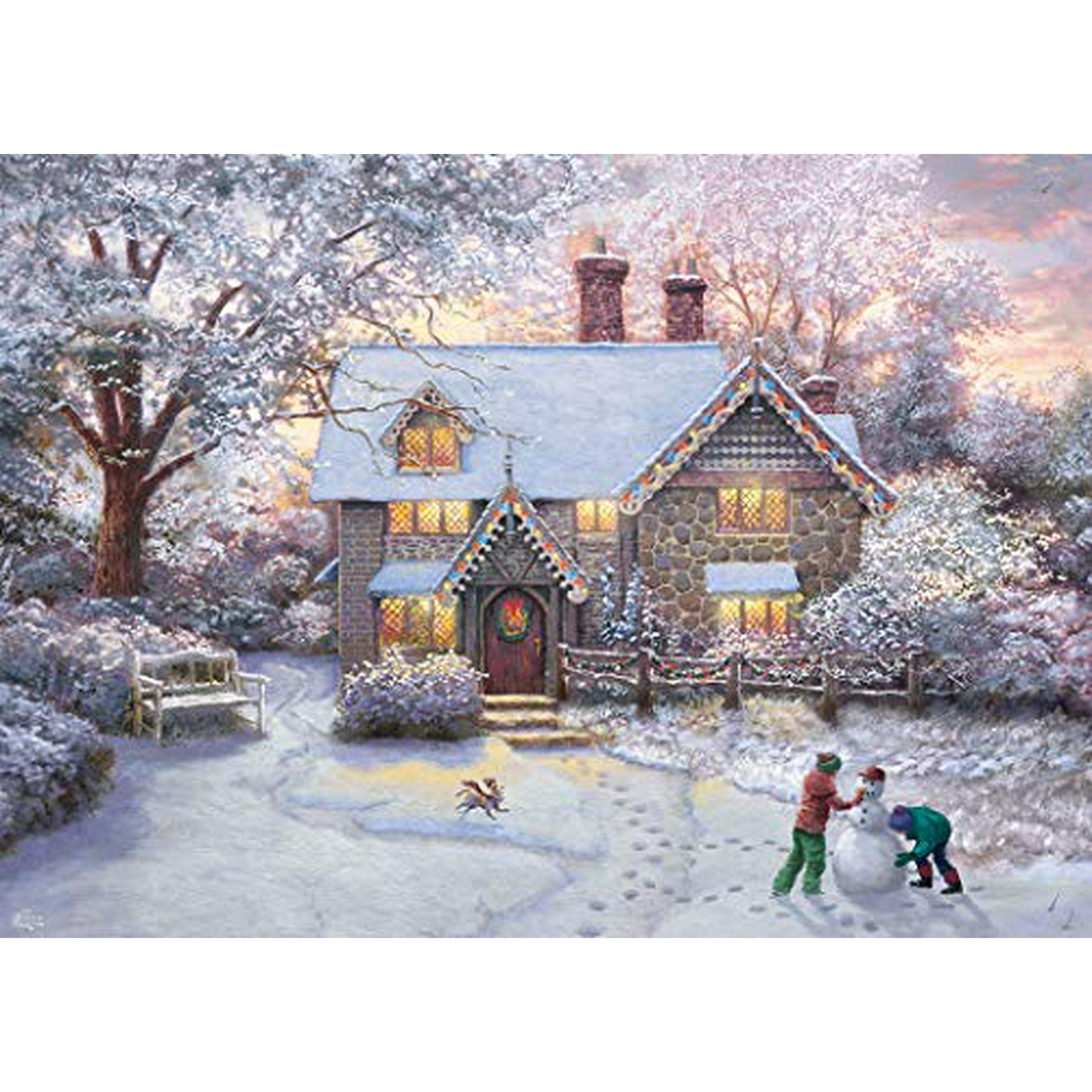 Thomas Kinkade Christmas At Gingerbread Cottage Puzzle 1000piece Walmart Canada