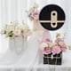 thumbnail image 3 of Zhuge Caja de regalo de papel con flores, 8 unidades, bolsas para ramos, caja de flores con asa, cajas de flores para el día de San Valentín, bolsas para envolver regalos (blanco + negro), 3 of 5